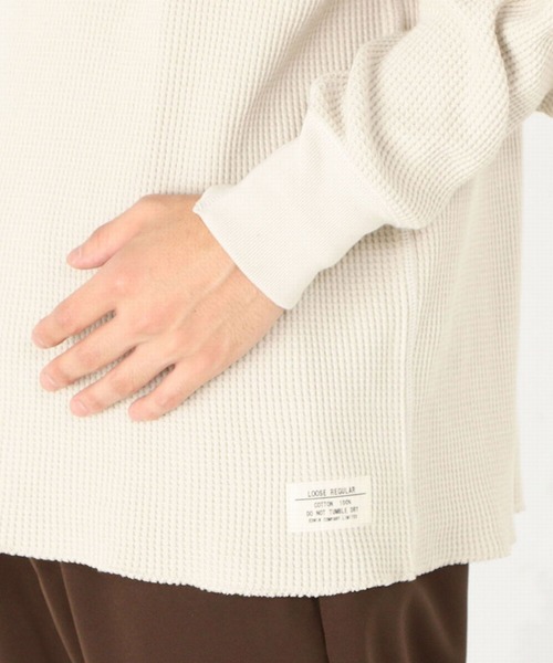EDWIN tシャツ エドウィン ビックシルエット ワッフル クルー