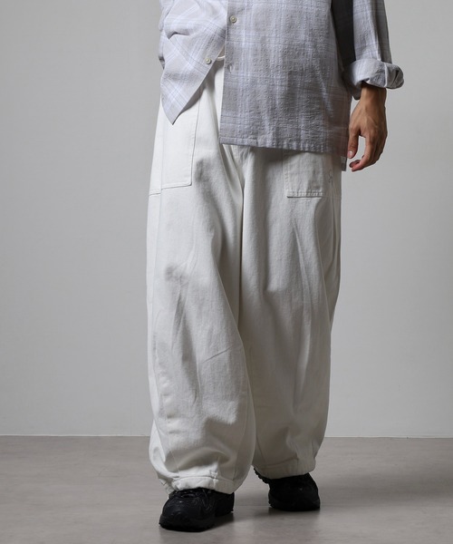 bajra リネンパンツ ドローコード リネン リラックスパンツ /852104 | AUG ONLINE STORE 大人の