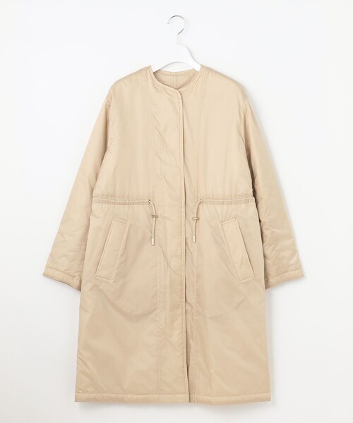 自由区（ジユウク） ノーカラーコート コート 「洗える/リバーシブル