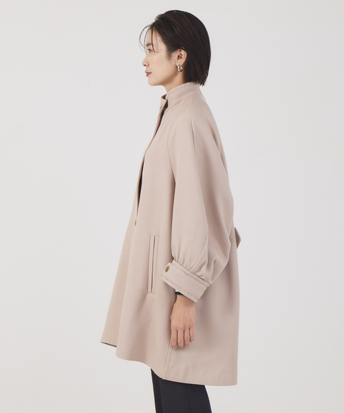 qualite（カリテ） コート アウター バイカラーカルゼフォルムコート