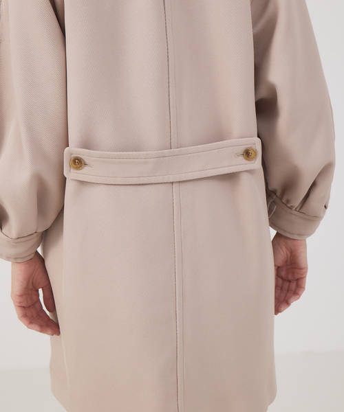 qualite コート アウター バイカラーカルゼフォルムコート レディース