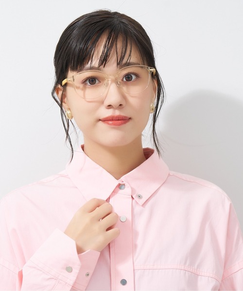 【3月まで出品】　FC10 フッ素パウダー Zoff 伊達メガネ メガネ 眼鏡 ウェリントン型 めがね｜Zoff