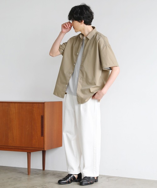 LIL VENDARS シャツ セミワイドレギュラーカラーブロード半袖