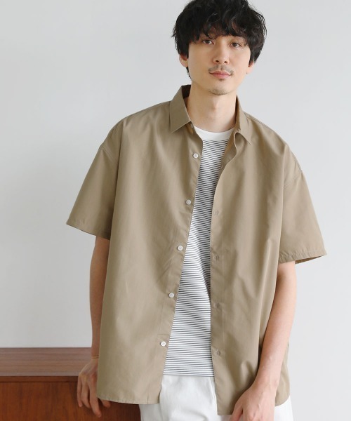 定番のお歳暮 LIL VENDARS セミワイドレギュラーカラーブロード半袖 シャツ メンズウェア