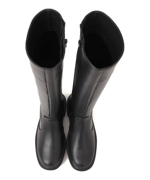 ロングブーツ 黒　ships EBLOUNA ブーツ 「SHIPS any別注」eblouna: トラックソール ロング