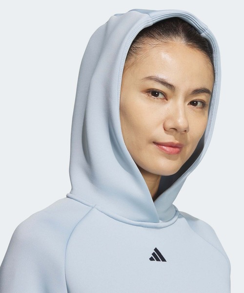 adidas エンボスプリント　ダンボールニット セットアップ　L　ピンク adidas パーカー エンボスプリント ダンボールニット 長袖