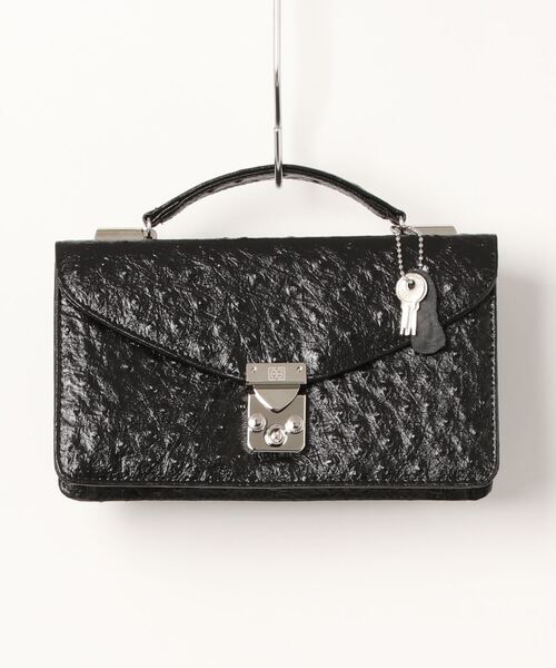 オーストリッチ ハンドバッグ MM70219-8 オーストリッチ風レザーの2WAYハンドバッグ TL BAG - AmicaMako