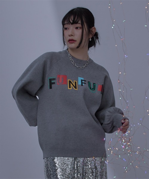 miette（ミエット） トレーナー スウェット カラフルロゴプリント