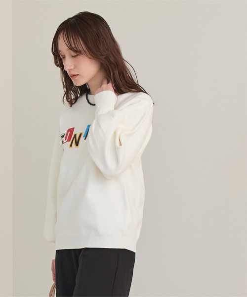 miette（ミエット） トレーナー スウェット カラフルロゴプリント