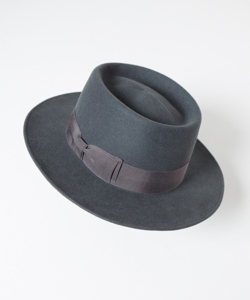 RACAL（ラカル） 帽子 ハット Fur Wool Porkpie Hat / ファー混ウール