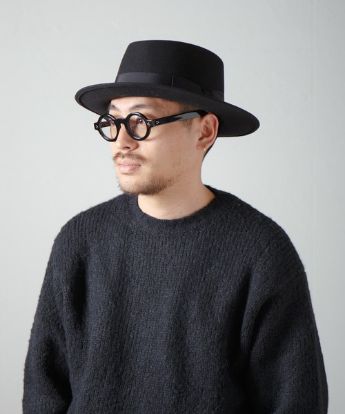 RACAL（ラカル） 帽子 ハット メンズ Fur Wool Porkpie Hat / ファー混