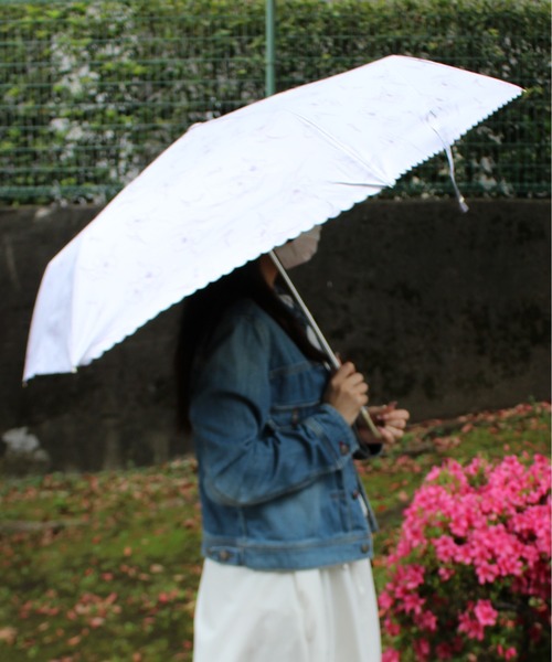 レディー♡日傘ホワイト♡レア ALWAYS GOOD TIME 折りたたみ傘 「一級遮光・晴雨兼用」UV折たたみ傘