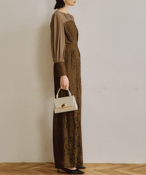 LE'RURE パンツドレス Vintage like race all in one : ZOZOTOWN