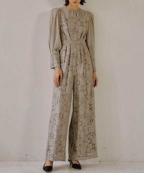 LE'RURE パンツドレス LE'RURE パンツドレス Vintage like race all in one : ZOZOTOWN