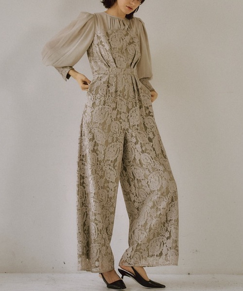 【美品】LE’RURE リルアー　パーティドレス Ruffle tulle airy dress|LE'RURE