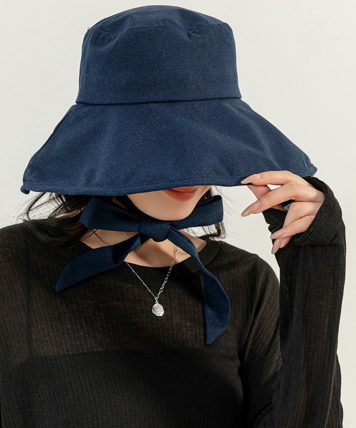 DAY CLOSET 帽子 ハット レディース ベーシックリボンバケット