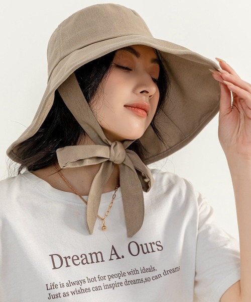 DAY CLOSET 帽子 ハット レディース ベーシックリボンバケット