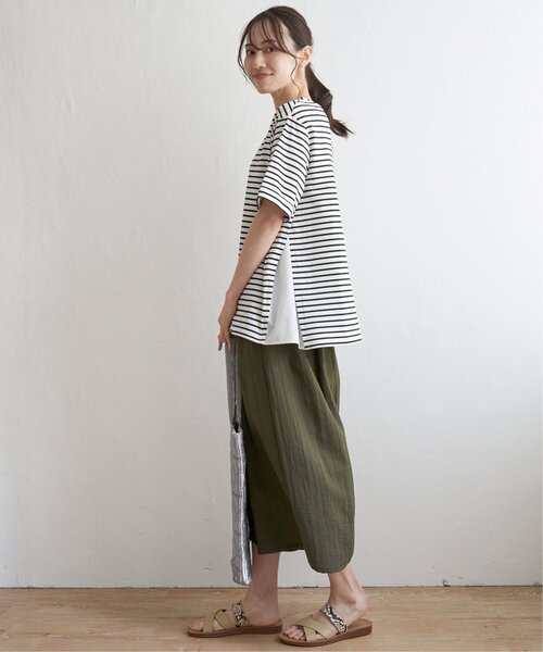 ikka（イッカ） tシャツ 「接触冷感／吸水速乾」冷感サイド切替