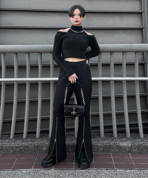 LVEU.（ラブユ） スラックス パンツ レディース : ZOZOTOWN Yahoo!店