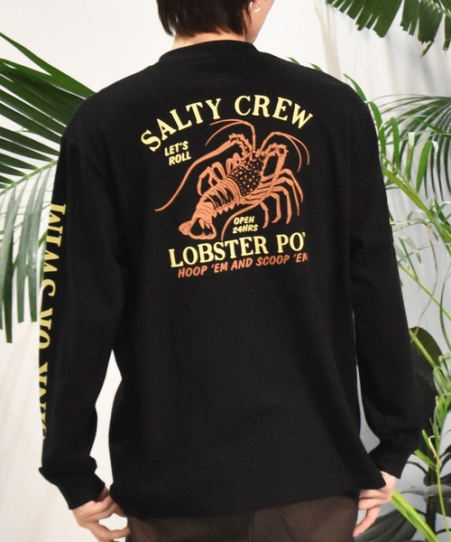 5/6限定値下　BEARDSLEY バックプリーツ 長袖Tシャツ SALTY CREW ソルティークルー 長袖 Tシャツ メンズ ロンT マグロ