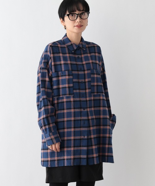 LEPSIM（レプシィム） チュニック チェックシャツチュニック 253243