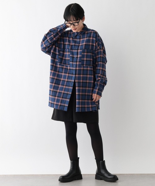 ご依頼品 LEPSIM（レプシィム） チュニック チェックシャツチュニック 253243