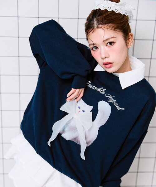 OLIVE des OLIVE（オリーブデオリーブ） tシャツ 春のスウェット