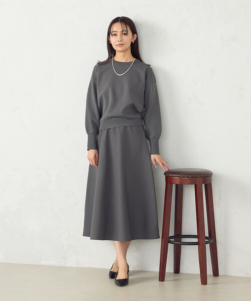 COMME CA ISM（コムサイズム） ニット セーター 後ろファスナーニット