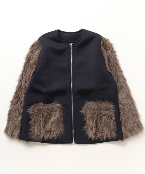 「terrace」 ブルゾン MEDIUM ネイビー レディース_画像2