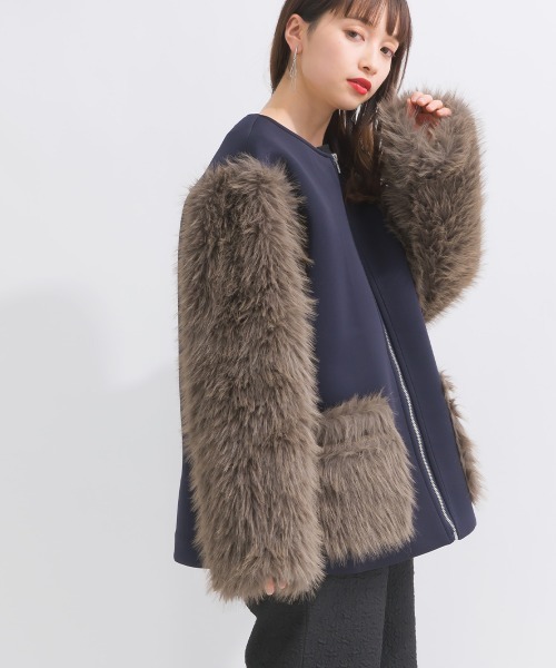 「terrace」 ブルゾン MEDIUM ネイビー レディース_画像7