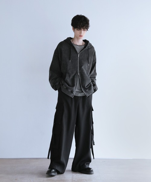 ハチヤーズ　黒カーゴパンツLサイズ 8YARDS / Men's Parachute Cargo