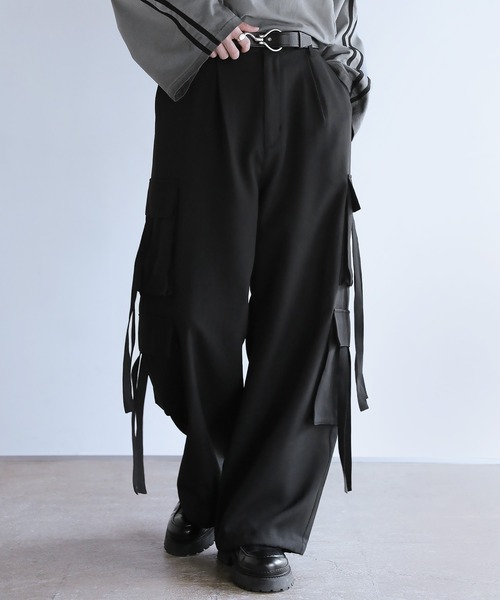 LILL カーゴパンツ オーバーサイズ8ポケットカーゴパンツ メンズ