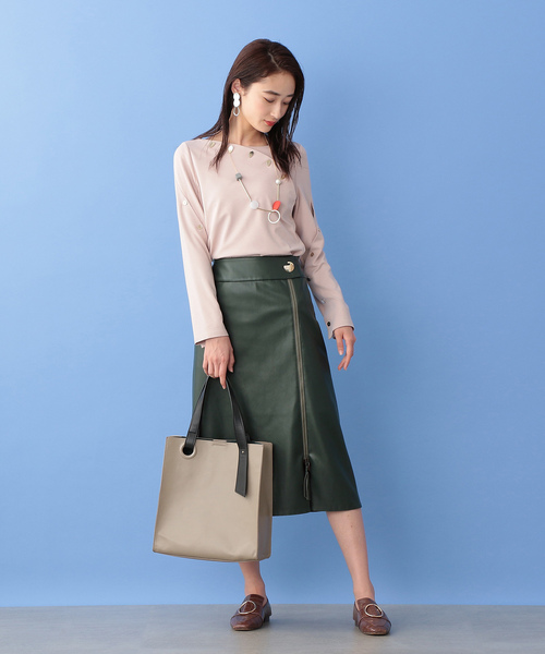 「CAST:」 スカート L ベージュ系その他 レディース_画像3