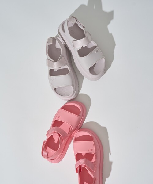 【UGG】アグ ベルクロ ラバーサンダル ゴールデングロウ FREAK'S STORE サンダル 限定展開 UGG/アグ W GOLDENGLOW