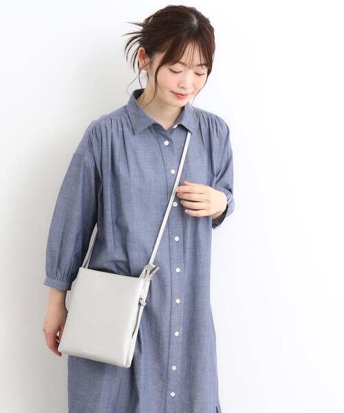 LAURA ASHLEY（ローラアシュレイ） ショルダーバッグ バッグ 「牛革 