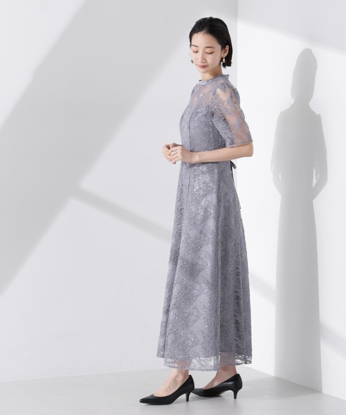 kaeneドレス kaene ドレス kaene/シャイニーエンブロイダリーレースドレス