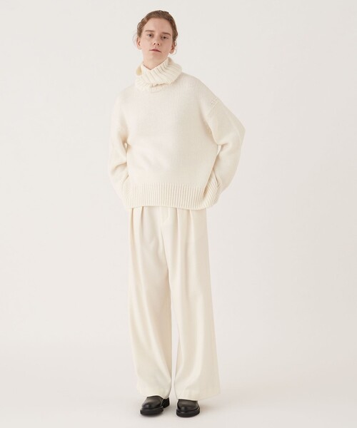 【GALERIE VIE】タートルネックニット ベージュ M 日本製 美品 GALERIE VIE（ギャルリー ヴィー） タートルネックニット S ベージュ