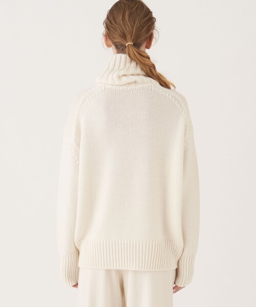 【GALERIE VIE】タートルネックニット ベージュ M 日本製 美品 GALERIE VIE（ギャルリー ヴィー） タートルネックニット S ベージュ