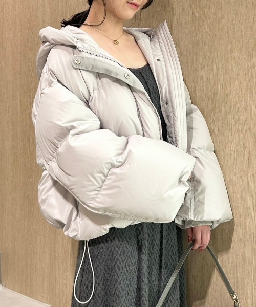 新品未使用　FRAY I.D フードダウンジャケット FRAY I.D（フレイ・アイディー） ダウンジャケット 1 ライトグレー