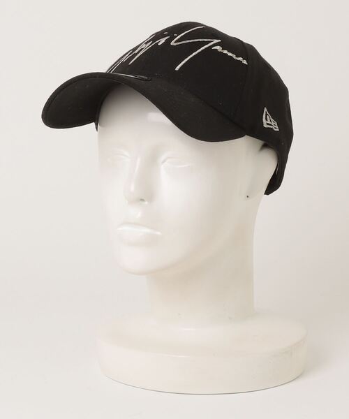 Yohji Yamamoto NEW ERA ボックスロゴ　キャップ　帽子　刺繍 Yohji Yamamoto（ヨウジヤマモト） 刺繍キャップ「NEW ERAコラボ