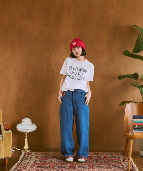 common gull products リズミカルなチェックデニム リズミカルなチェックデニム（デニムパンツ）｜common gull