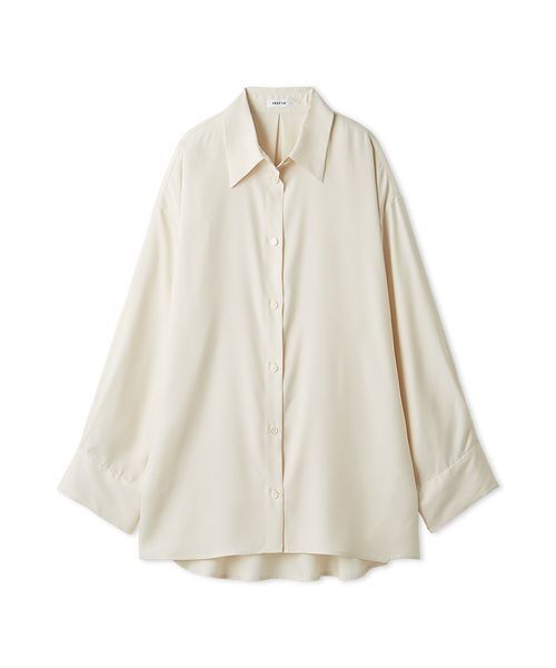 FRAY I.D ブラウス シャツ ウォッシャブルクールサテンシャツ