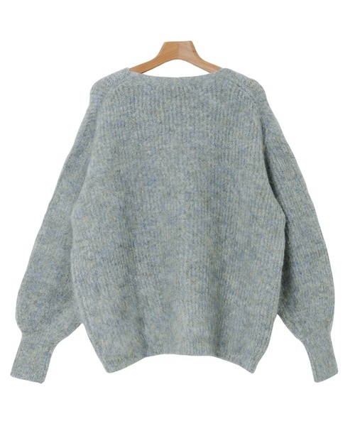 「andme」 「alma design」ニットカーディガン M グレー レディース_画像2