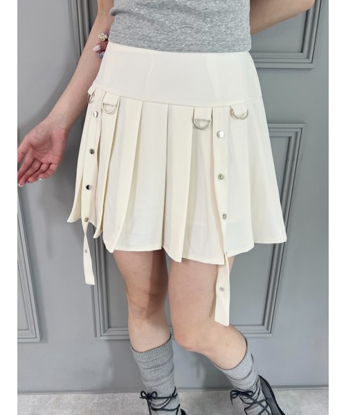 スカート　ホワイト W ZIP SKIRT(36 WHITE): BOTTOMSjosemoon