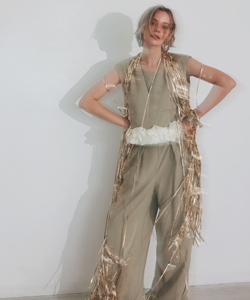 DONOBAN ドレス 「ANDRESD」whip hem set up dress「ホイップ