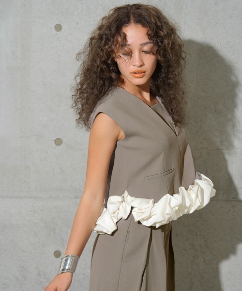 DONOBAN（ドノバン） ドレス 「ANDRESD」whip hem set up dress