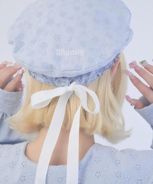 Whinny 帽子 ベレー帽 Whinny/ぷあぷあ綿雲日和 レディース