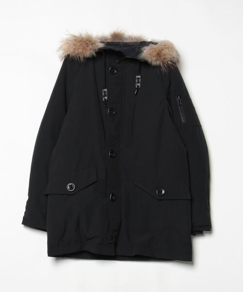 NANO universe（ナノ・ユニバース） ダウンコート MEDIUM ブラック