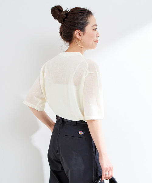 B.C STOCK ニット セーター 「追加」手洗い可 / サガラ刺繍ロゴ