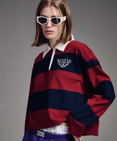 ポロシャツ ポロ RUGBY SHIRT STRIPE ALUMNI CLASSIQUE レディース